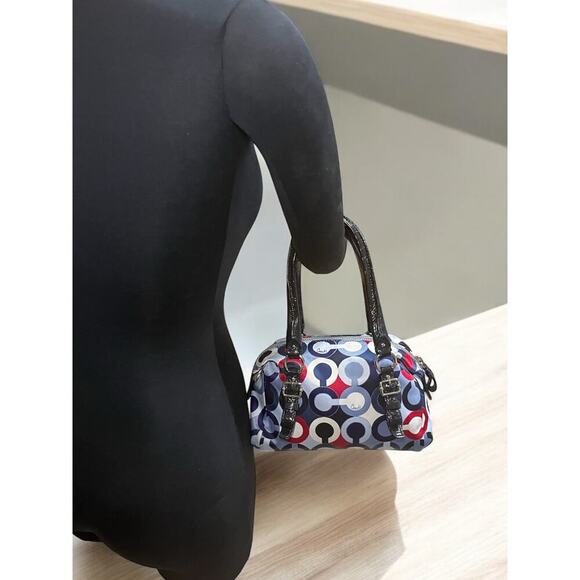 Y2K Coach Madison Graphic Op Art Mini Satchel & Wristlet - Picture 10 of 13